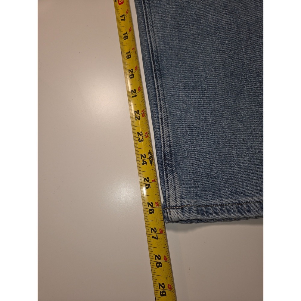 Calvin Klein Jeans Womens 14 Light Blue Denim Cotton Stretch Relaxed Fit Pockets - Picture 5 of 12